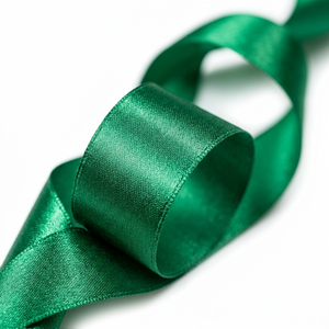 Wholesale 25mm Double Face Satin <b>Ribbon</b> Green Color for Gift Wrap Floral Bouquets Chair Sashes Hair Bows Event Decor Packaging - Product Image 3