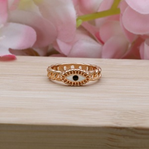 Gold Plated Vintage 925 Sterling Silver Fashion <b>Evil</b> <b>Eye</b> <b>Ring</b> Demon <b>Eye</b> Finger <b>Ring</b> Cool Luxury <b>Ring</b> For Women Jewelry Gift - Product Image 4