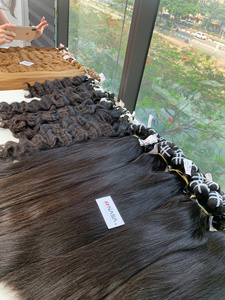 Extensiones de Cabello Humano Virgen Vietnamita de la Marca NASA, Cabello con Puntas Completas, Todos los Colores, Tono Claro, Ondulado, Logotipo Personalizado - Product Image 4