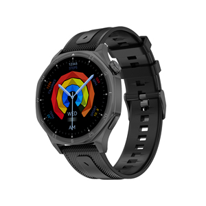 <span class=keywords><strong>Montre</strong></span> <span class=keywords><strong>connectée</strong></span> pour <span class=keywords><strong>homme</strong></span> DT5, affichage du menu 3D, mémoire 4 Go, batterie 280 mAh, connexion TWS, enregistreur d'appels, commande vocale IA, suivi d'activité en silicone - Product Image 1