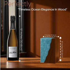 Luxury Pearl Resin & Walnut Wood Urn <b>Box</b> Handcrafted Modern <b>Memorial</b> <b>Keepsake</b> - Product Image 5