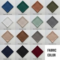 Sets de table et serviettes carrés en lin brodés personnalisés faits main avec monogramme – Décoration de table réutilisable pour mariages et fêtes