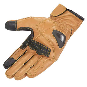 Leather Motorbike <b>Gloves</b> Full Finger Wrist Length Sporty Style Breathable Unlined For Cycling Spring And Autumn - Product Image 3