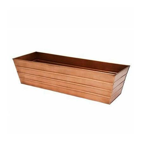 Pot de jardin en métal écologique avec poignée, finition laiton/cuivre, personnalisable, moderne, pour la maison - Vente en gros à chaud - Product Image 4