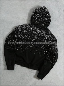 Sudadera con Capucha Personalizada OEM con Cierre, Sudadera de Invierno de Waseem Impex, Alta Calidad, 100% Algodón, Felpa, con Pedrería, Multicolor, Unisex - Product Image 2