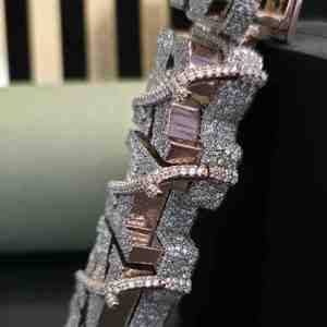 Elegante Colgante Personalizado con Letra y Diamantes de Moissanita, Número 99, de Acero Inoxidable, Joyería Exclusiva, Colgante de Moda - Product Image 5