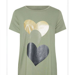 Camiseta de Manga Corta con Estampado Gráfico para Mujer, Colección Fresca, Informal, Ligera, para Verano, Personalizable, Venta al Por Mayor - Product Image 1