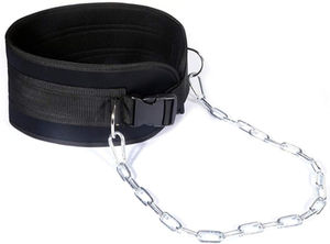Neoprene Heavy Duty <b>Weighted</b> 10mm Thick Non-Slip Dip Belt Buckle Closure Chain Pull for Weightlifting Back Support Gym <b>Training</b> - Product Image 4