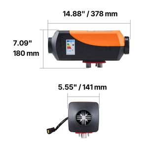 Riscaldatore ad Aria Diesel 8 kW DC12 24V, Riscaldamento Rapido, Controllo Remoto, Display Digitale, Capacità 10L, Apparecchio Elettrico per Auto - Product Image 2