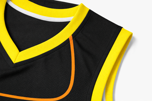 Conjunto de Uniforme de Baloncesto Sublimado Personalizado, Camiseta y Pantalones Cortos de Baloncesto Transpirables de Poliéster, Ropa Deportiva para Entrenamiento en Equipo - Product Image 6