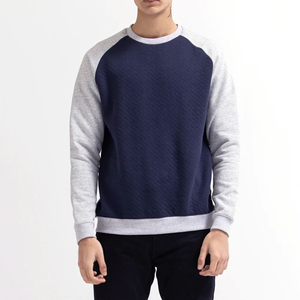 <b>Top</b> Selling Men's Winter Fleece Thermal Pullover Sweatshirt <b>Raglan</b> Sleeve Crew Neck 100% Cotton Regular Fit Solid Pattern - Product Image 5