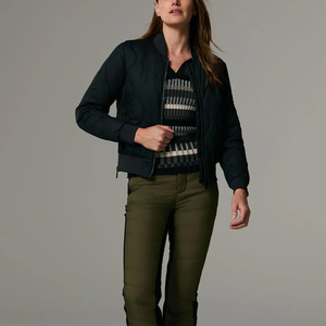 Streetwear Style <b>Women</b> Bomber <b>Jacket</b> Custom Camouflage Embroidery Waterproof Polyester <b>Zip</b> Outerwear Logo Branding Printing - Product Image 6
