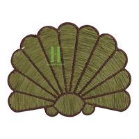 Article artisanal indispensable, tapis de table en jonc de mer tissé à la main, décoration bohème, écologique, diamètre 35 cm, épaisseur personnalisée