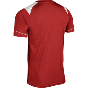 T-shirt de sport rouge pour homme, manches courtes, col rond, séchage rapide, 100% polyester tricoté 240g, coupe classique, impression numérique - Product Image 2