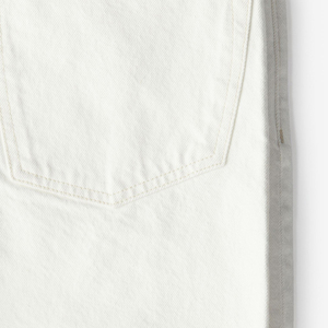 Men's <b>White</b> Denim <b>Cargo</b> Pants High Waist Straight Leg Ripped Raw Edge Casual Summer Wear 100% Cotton - Product Image 3