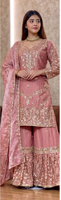 Salwar Kameez traditionnel indien pakistanais pour femmes, robe brodée en soie pour mariage, longueur au sol, coupe régulière, extensible