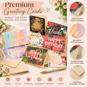 Custom Greeting <b>Cards</b> <b>Thank</b> <b>You</b> Birthday <b>Cards</b> Handmade Paper <b>Cards</b> with Envelope <b>for</b> <b>Wedding</b> Party Gift Wholesale - Product Image 2