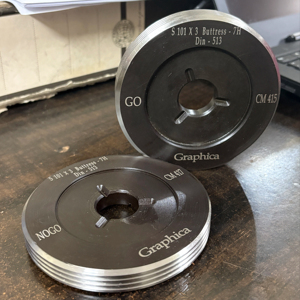 เกจวัดเกลียวแบบเสียบความแม่นยำสูงสำหรับตรวจสอบเกลียวแบบเสียบภายใน ขนาด 0.5 นิ้ว, 5/8 นิ้ว, 3/4 นิ้ว, 7/8 นิ้ว, 1 นิ้ว, 1-1/4 นิ้ว, 1-1/2 นิ้ว - Product Image 1