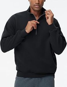 Sweat à capuche pour homme style urbain, col montant, demi-zip, design à deux tons, silhouette décontractée, streetwear inspiré de la jeunesse - Product Image 2