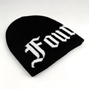 Bonnet en tricot jacquard personnalisé, style streetwear hip-hop, broderie 3D, taille unique, bonnet chaud pour temps froid - Product Image 3
