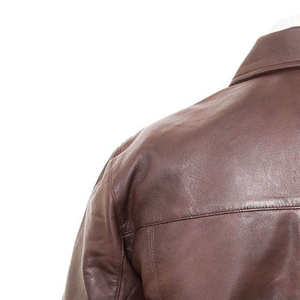 แจ็คเก็ตหนังแขนยาวสไตล์ไฮสตรีทสำหรับผู้ชายรุ่นใหม่ปี 2026 คุณภาพสูง บริการ OEM ODM แจ็คเก็ตฤดูหนาวสำหรับผู้ชาย - Product Image 4