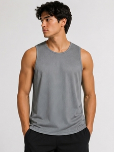 Camiseta Deportiva de Malla Transpirable para Hombre, Sin Mangas, para Entrenamiento, Fitness, Ejercicio, Ropa Deportiva - Product Image 2