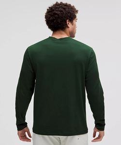 เสื้อยืดแขนยาวผู้ชายทรงปกติ ผ้าเจอร์ซีย์คอตตอน 100% 260GSM สไตล์ทันสมัย ยอดนิยม ดีไซน์แนวสตรีท รักษ์โลก - Product Image 4