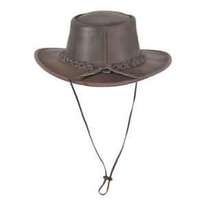 Custom Smart Range Leather Australian Cowboy <b>Hat</b> Genuine Leather <b>Western</b> Ranch <b>Hat</b> for Outdoor & Riding Bulk Wholesale - Product Image 3