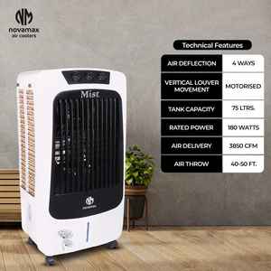 El Mejor Enfriador de Aire MIST de 75 Litros con Ventilador Turbo, Tanque Grande y Filtro de Polvo para Uso Industrial de Refrigeración para Exportación a Granel - Product Image 3