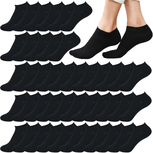 Calcetines Tobilleros de Moda 2026, Color Sólido, Algodón Transpirable, Finos, Tejidos, para Uso Diario Informal, Estilo Verano para Adultos - Product Image 2