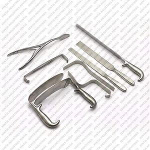 Juego de instrumentos para aumento de glúteos de 9 piezas, juego de instrumentos de acero inoxidable para cirugía de realce de glúteos, herramientas para cirugía de glúteos - Product Image 1