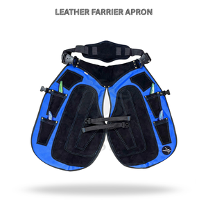 Pantalones de cuero para herrador, delantal resistente para el cuidado de pezuñas, equipo protector para las piernas del herrador con bolsillos para herramientas - Product Image 4