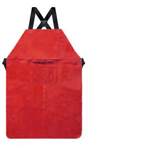 Delantal de Soldadura de Cuero Vacuno, Resistente al Calor y a las Llamas, Ajustable, Ropa de Trabajo Protectora para Soldador, Industrial - Product Image 6
