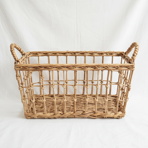 Cheap Handmade Water Hyacinth <b>Woven</b> <b>Basket</b> Natural Storage Organizer Eco-Friendly Laundry <b>Basket</b> with Handles for Home Decor - Product Image 5
