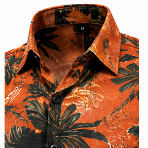 Chemise pour homme de qualité supérieure à imprimé numérique avec motif haute définition, matière respirante et coupe confortable pour un style au quotidien - Product Image 3