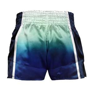 Pantalones cortos de Muay Thai, ligeros, transpirables, de tela satinada, con logo personalizado, cintura elástica, para entrenamiento, gimnasio, para hombres y mujeres, fitness. - Product Image 2