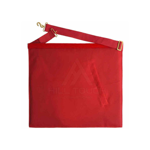 Tablier de taille en cuir d'agneau brodé fait main, style vintage maçonnique royal, personnalisé, avec épingle de sûreté, vente en gros - Product Image 2