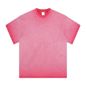 เสื้อยืดแฟชั่นสำหรับใส่กลางแจ้ง สีซีดสไตล์วินเทจ ลำลองสำหรับฤดูร้อน ผู้ชาย ผ้าฝ้าย 100% ระบายอากาศได้ดี คุณภาพสูง มีหลายแบบให้เลือก - Product Image 1