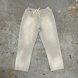 Men's <b>Elastic</b> <b>Waist</b> Drawstring Sweatpants Casual Autumn Style Midweight Cotton Spandex Breathable Knitted Pants - Product Image 1