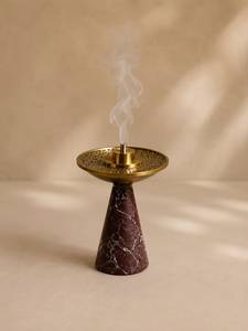 Quemador de Incienso Ecológico de Piedra con Base de Concreto, Difusor de Aromaterapia para Incienso Indio y Uso en Todas las Estaciones - Product Image 3
