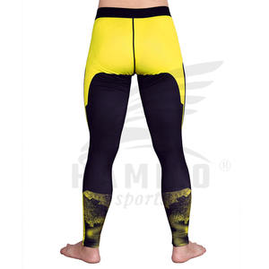Leggings de Yoga de Secado Rápido, Sin Costuras, de Spandex/Nylon, para Hombre, Servicio OEM Personalizado, Diseño Sólido, Cintura Elástica, Muy Demandados - Product Image 4
