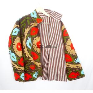 Chaqueta Cotrise Elegante Bordada de A2ZCraftBazar para Mujer, Ecológica, de Secado Rápido, Transpirable, con Forro de Algodón, Manga Larga, para Primavera e Invierno - Product Image 4