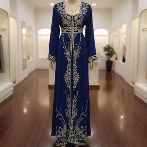 Kaftan marocain, magnifique kaftan coloré, kaftan traditionnel musulman, travail de perles, travail manuel, nouveau design 2022 - Product Image 1