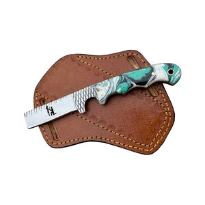 Cuchillo de 8 pulgadas hecho a mano para herrador, de acero con espiga completa y mango de resina, espiga recta, para exteriores, caza, camping, venta al por mayor - Product Image 6