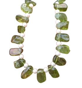 Awesome Quality Top Side <b>Drilled</b> 1 Strand <b>Hand</b> Polished Rough Natural Peridot Gemstone for Jewelry Making Birthstone Beads - Product Image 1