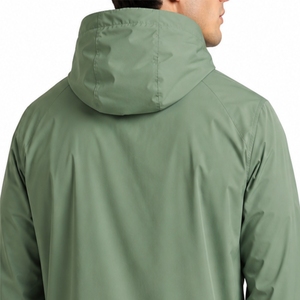 Men Hooded Windbreaker <b>Jacket</b> Premium <b>Waterproof</b> Windproof Lightweight Comfortable Durable Elastic Cuffs For Comfortable Fit - Product Image 5