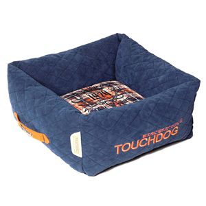 Exquisite Wuff Posh Rectangular <b>Dog</b> <b>Bed</b> with Diamond Stitched Fleece Plaid Pet <b>Beds</b> - Product Image 1