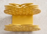 High Quality Metal Wave Lightweight Durable Wood Napkin Holder Perforated Design Easy Movable Metal <b>Tissue</b> Stand for <b>Weddings</b> - Product Image 4