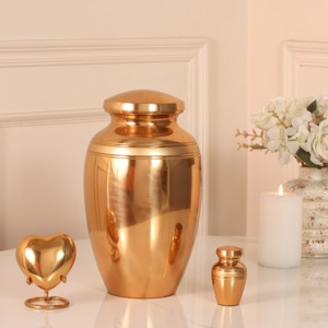 Urne décorative en métal avec couvercle, ornement traditionnel pour la maison, ornement de table - Product Image 1