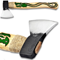Hache tactique de combat SCL haut de gamme en acier au carbone traditionnel, fabriquée à la main, avec manche en bois de frêne, 18 pouces, pour le camping